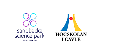 Sandbacka Science Park och Högskolan i gävles logotyper